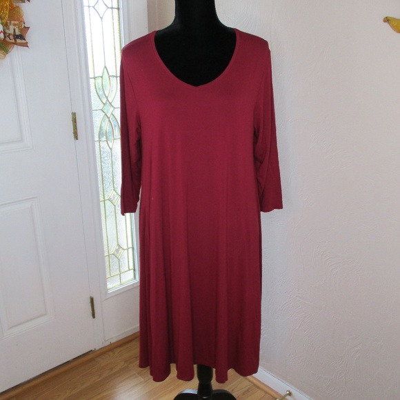 Style & Co Womens Plus A-Line Swing Dress - Picture 2 of 4